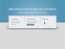 Tablet Screenshot of biblio.cm-azambuja.pt